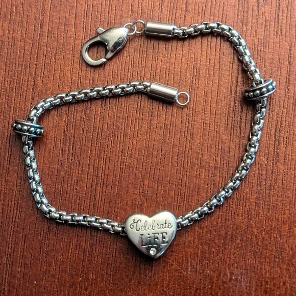 Hallmark silver-tone bracelet chain - Picture 1 of 3